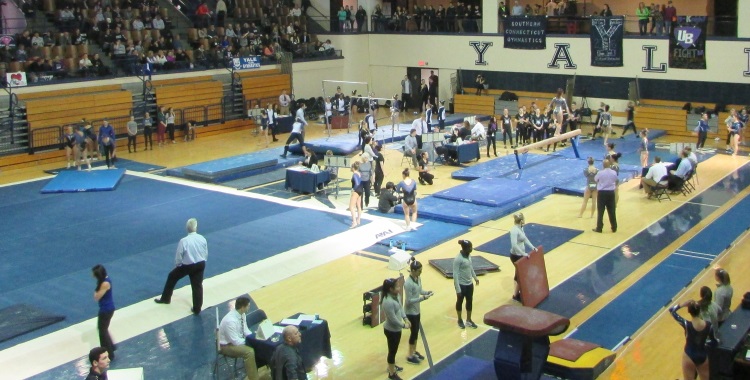 Gymnastics: Yale hosts UNH, Bridgeport,&nbsp;SCSU