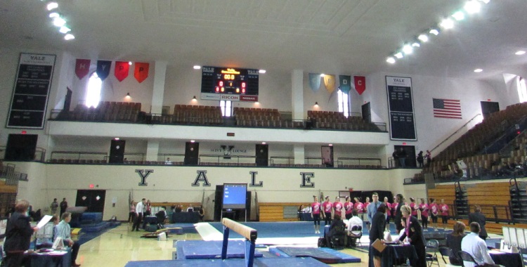 Gymnastics Yale hosts WCU, RIC on Senior&nbsp;Day